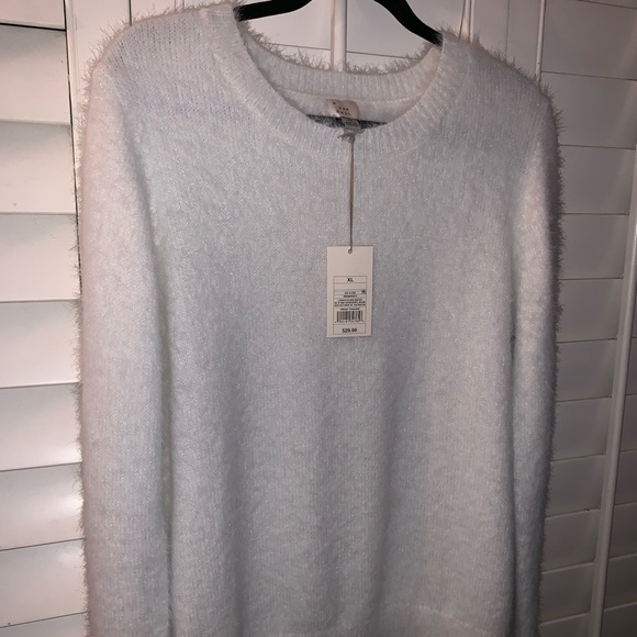 a new day Sweaters - Women's Soft White Sweater